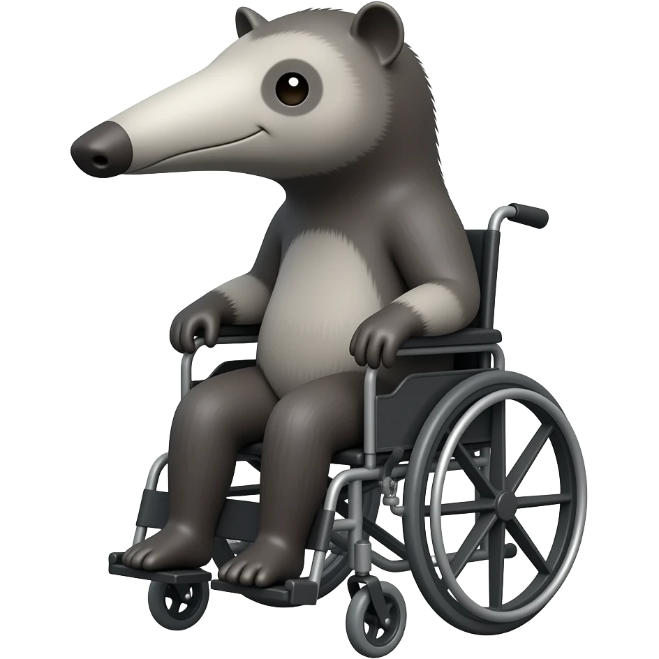 anteater wheelchair emoji