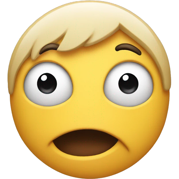 emoji head biting its lips emoji