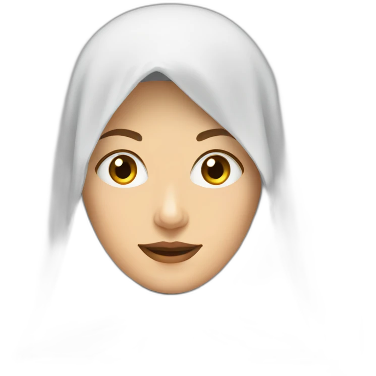 a russian woman wearing a veil emoji