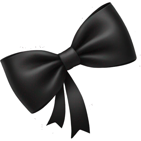 black bow emoji