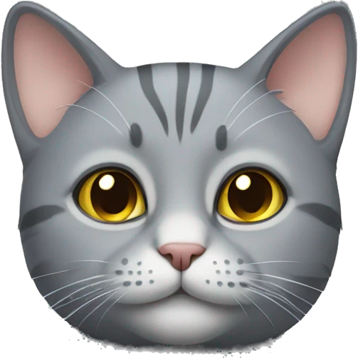 Gray cat emoji