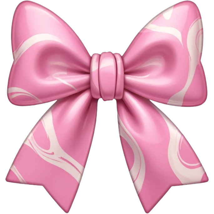 marble pink bow emoji