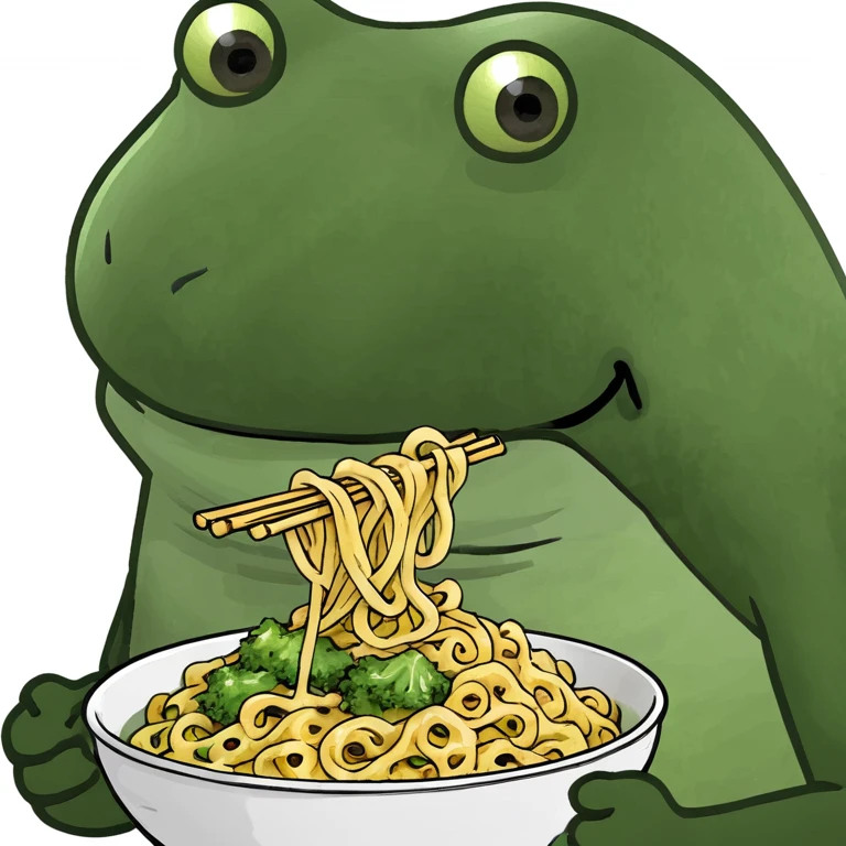 bufo eating noodles emoji