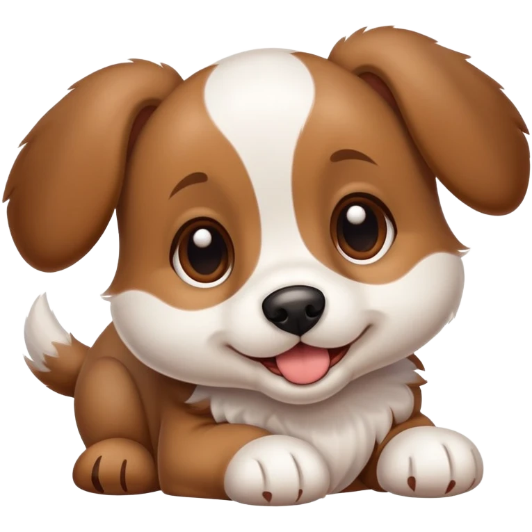 cute puppy dog with floppy ears emoji