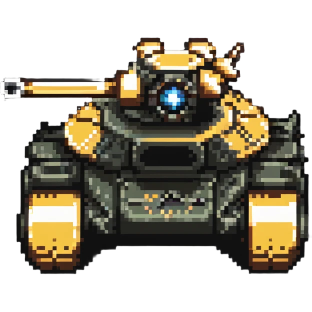 tank with a gatling gun mounted emoji