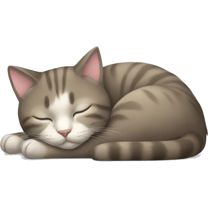 Cat sleeping emoji