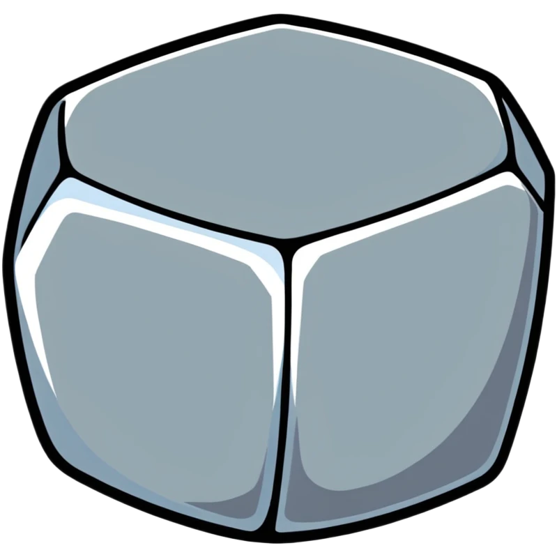 silver metallic germanium chunk emoji