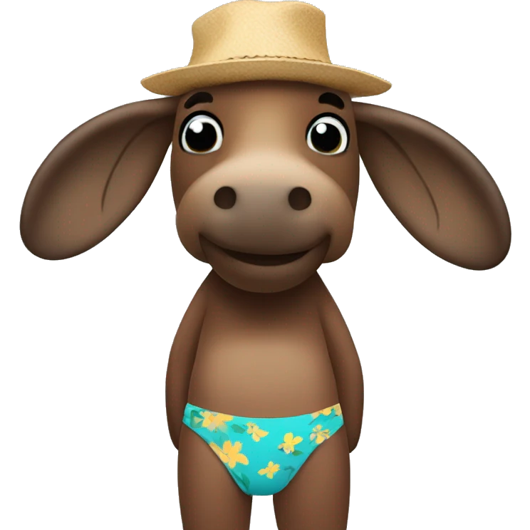 moose in bikini emoji