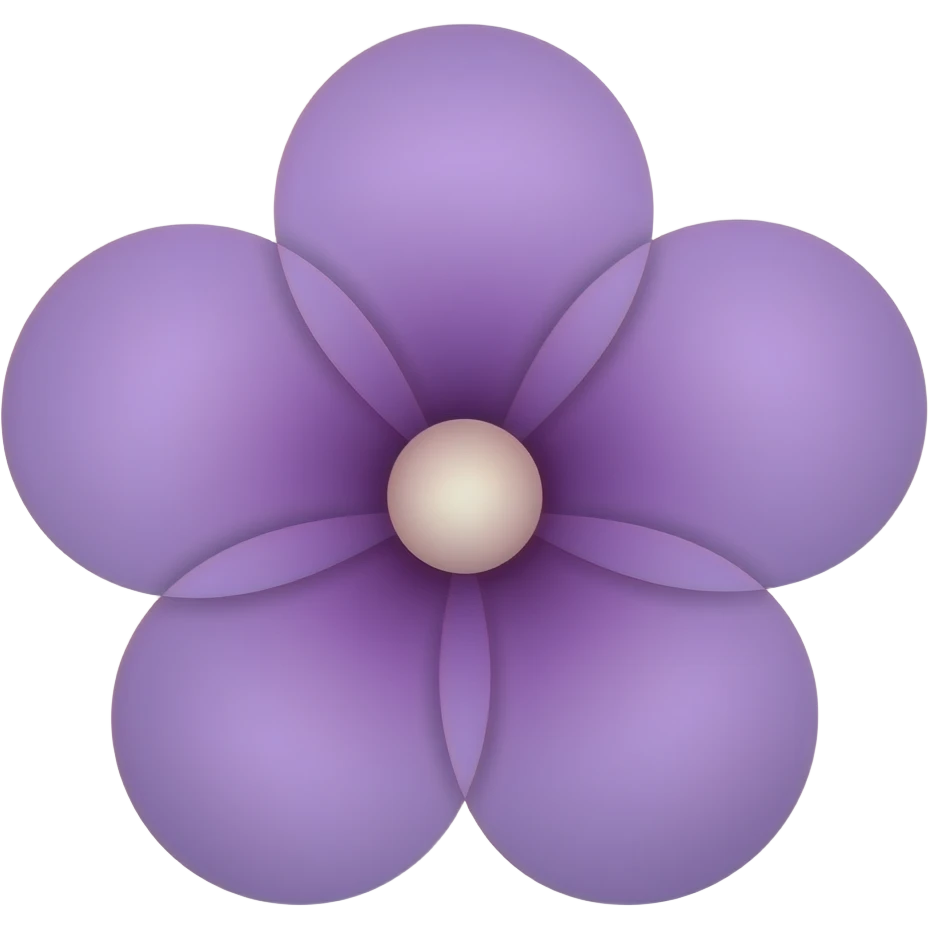 purple flower emoji