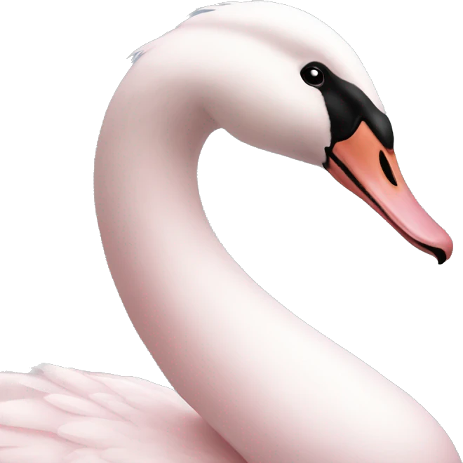 light pink swan emoji