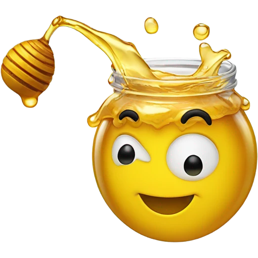 A emoji throwing up honey  emoji