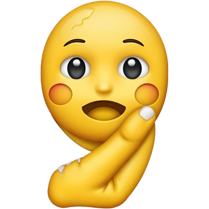 emoji holding its neck emoji
