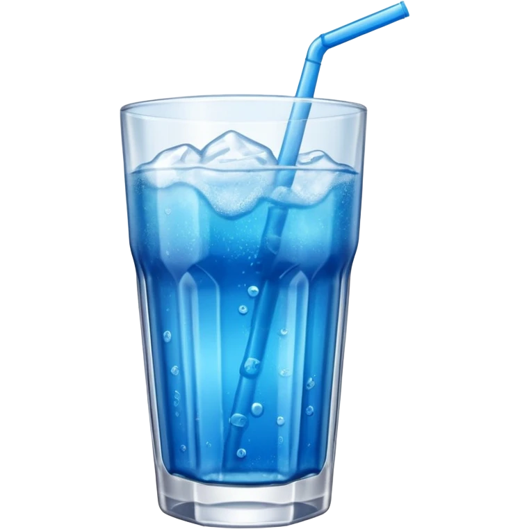 soft drink, blue, without design emoji