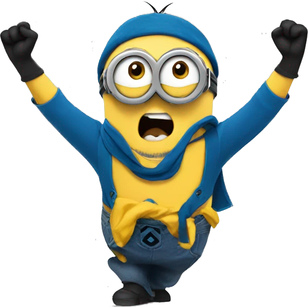 minion cheering emoji