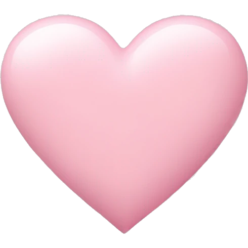 pastel pink heart emoji