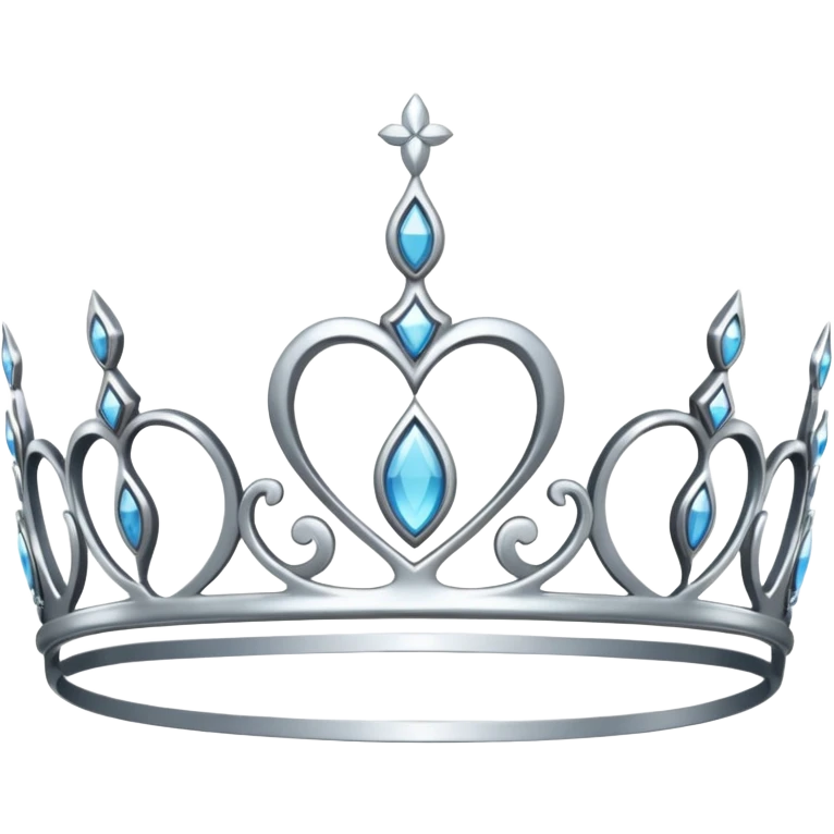silver tiara emoji