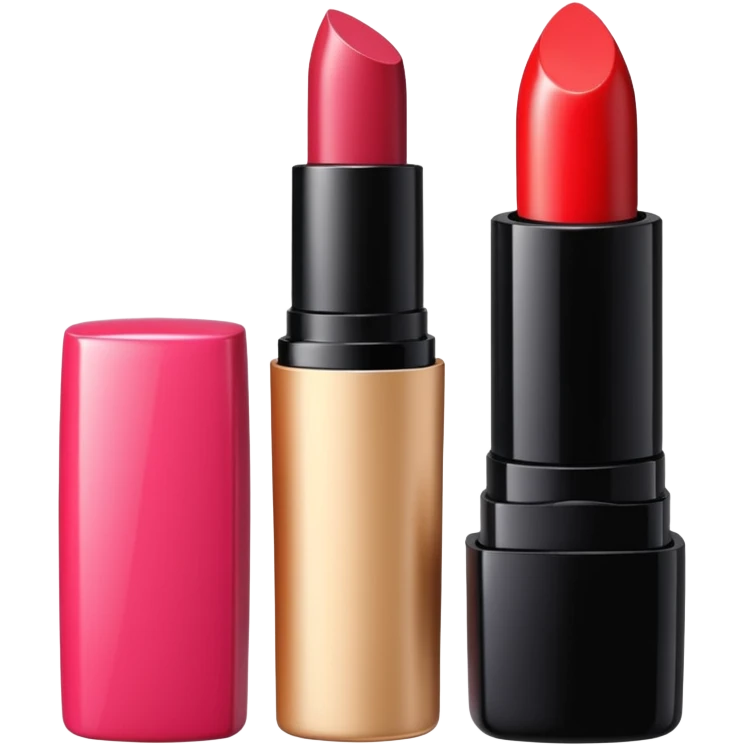 three cosmetic products side by side emoji
