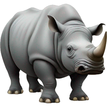 Fat rhino playing cards emoji