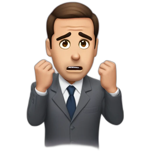 micheal scott slaping his face emoji