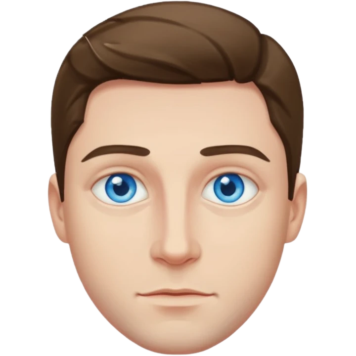 hold men blue eyes, art painting  emoji