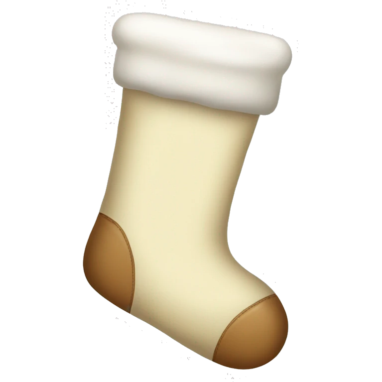 Cream colored Christmas stockings  emoji