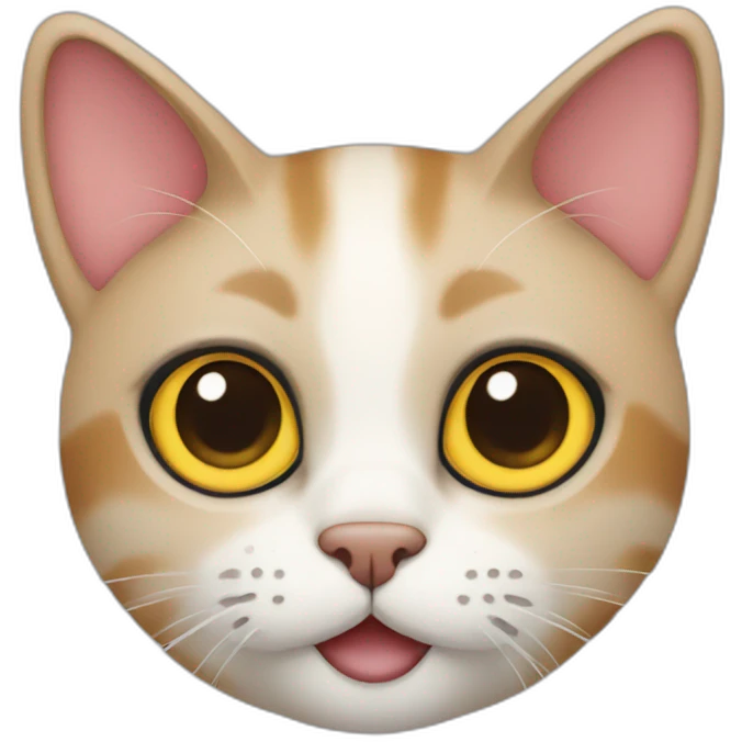 cat with calao colors emoji