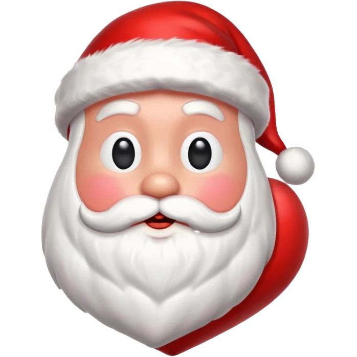 Santa heart emoji
