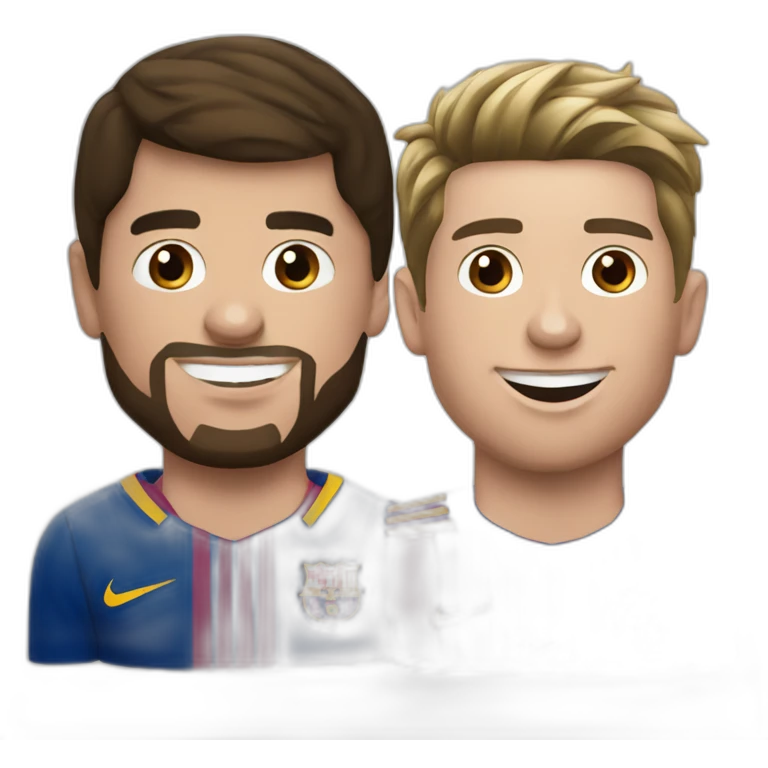 Ronaldo et Messi emoji