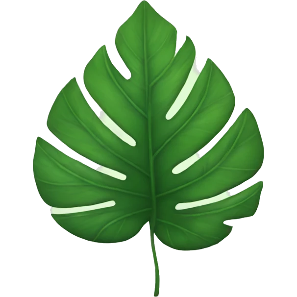 Tropical leaf emoji