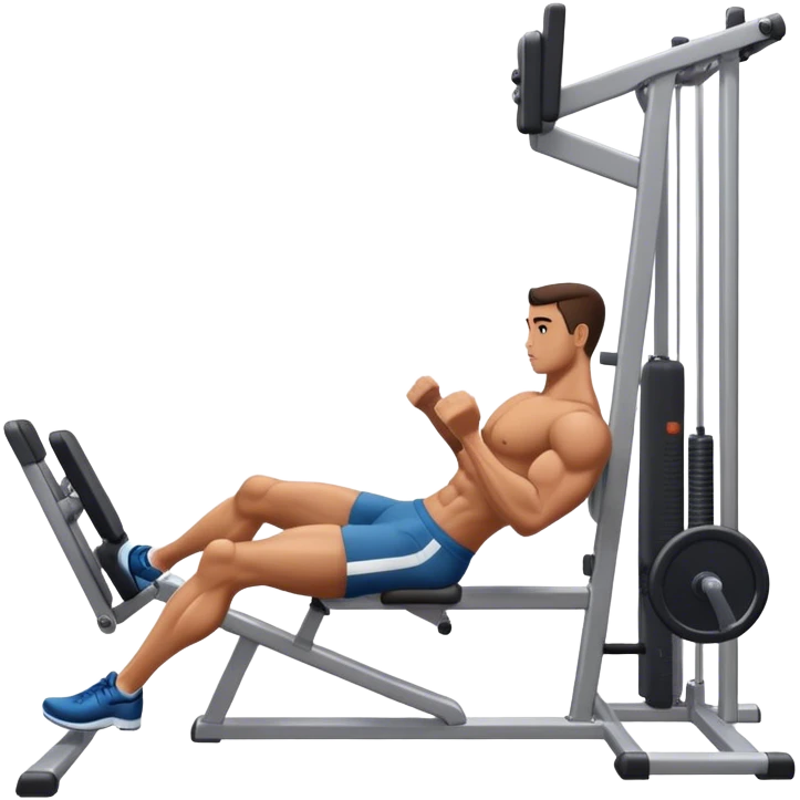 Man Using Seated Machine Leg Extension emoji