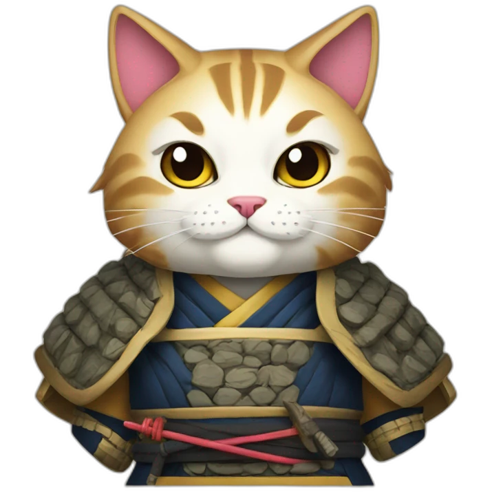 samurai cat emoji