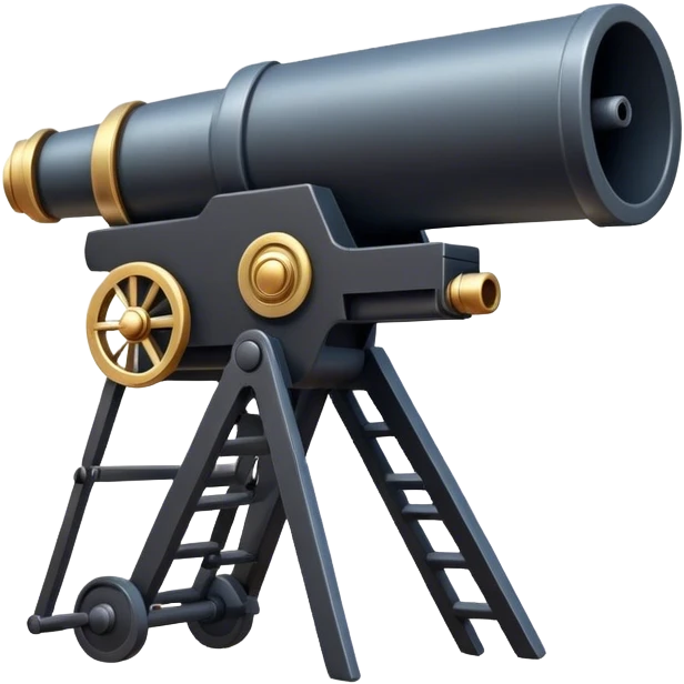 A long-term firing point with a protruding cannon emoji
