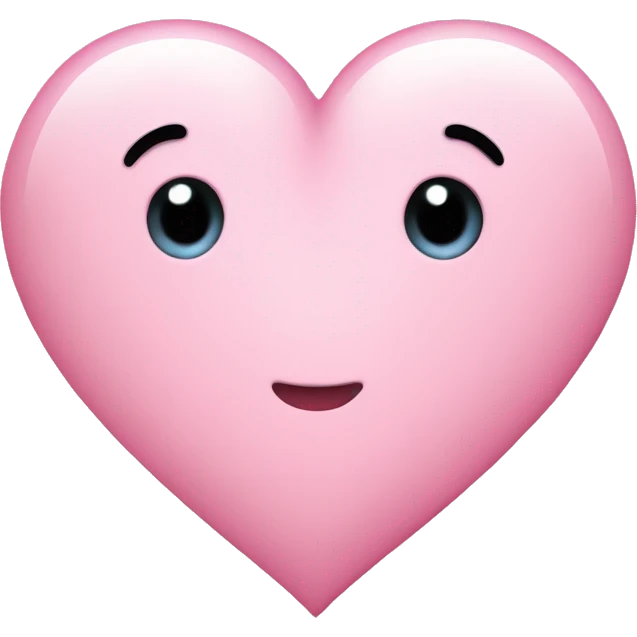 soft pink heart emoji