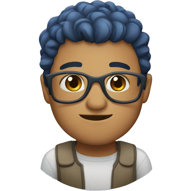 Selo azul emoji