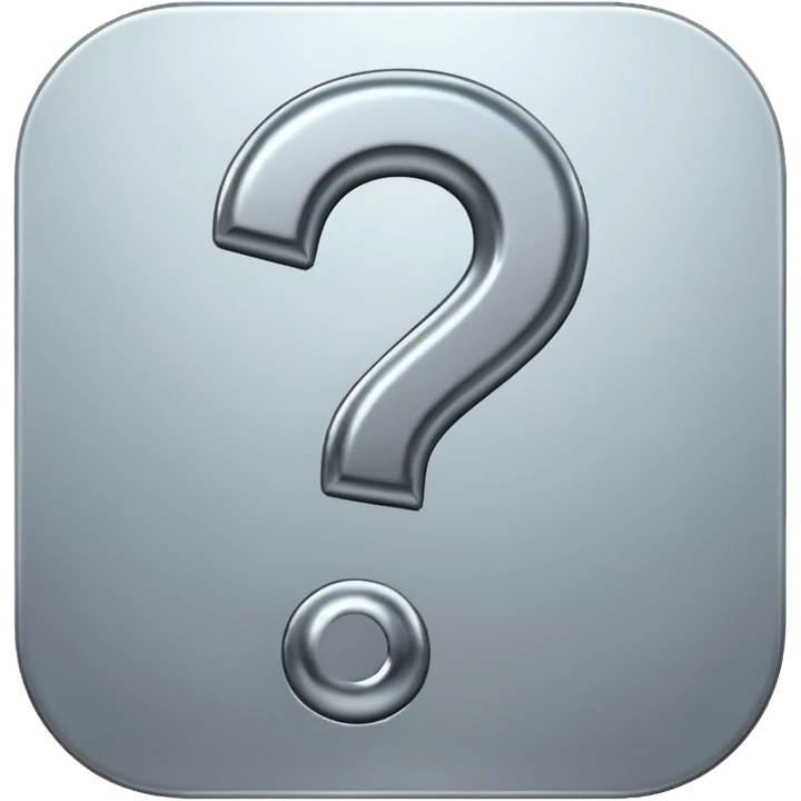 50/50 question emoji