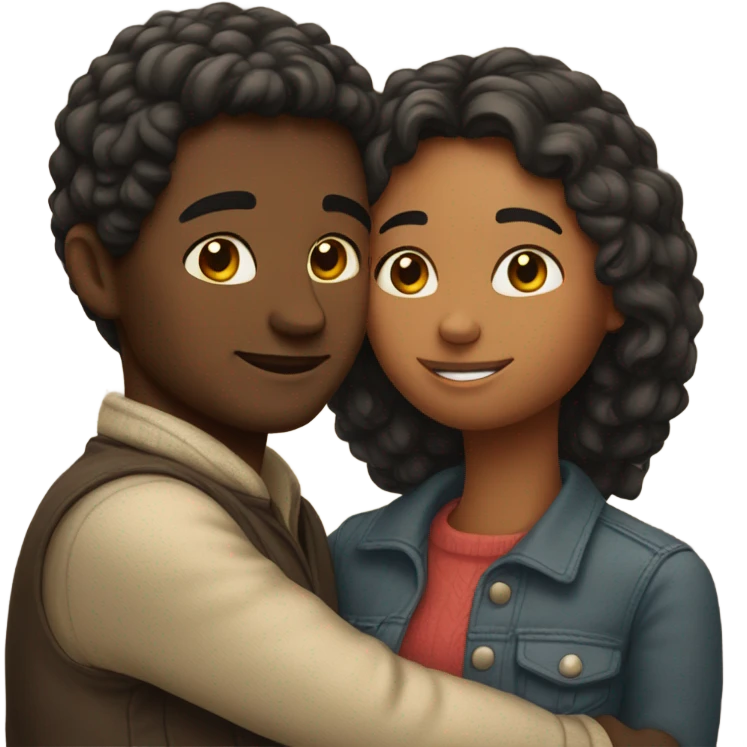 couple. hugging. love. emoji