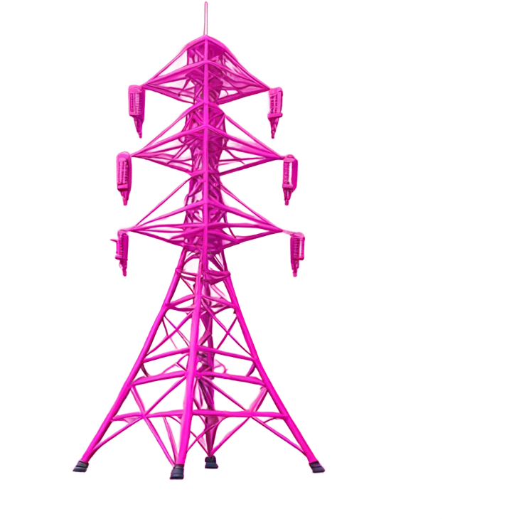 pink radio tower emoji