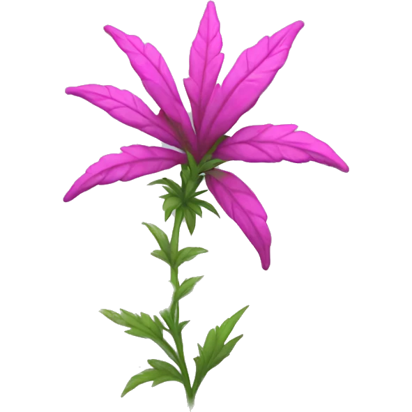 Pink weed emoji