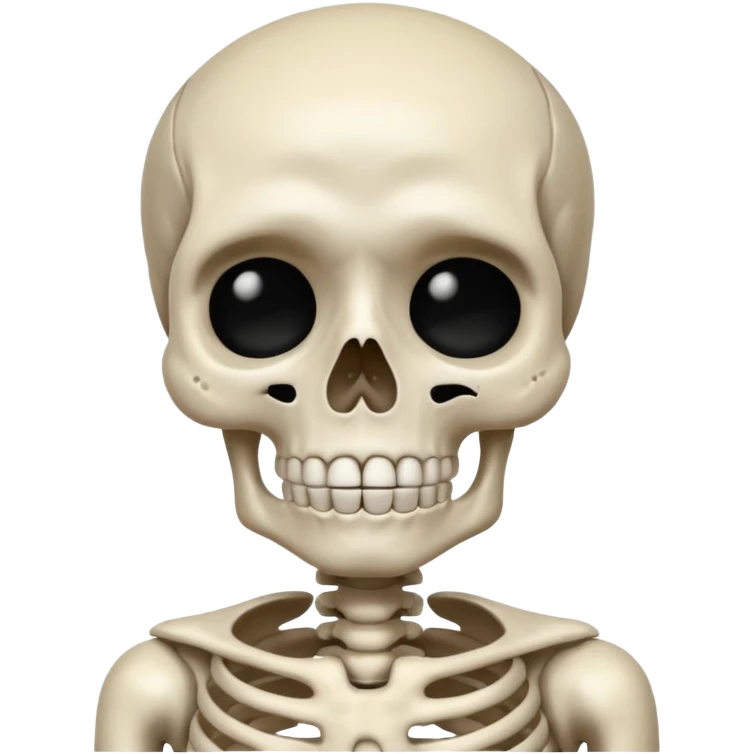 Squelette qui pleure emoji