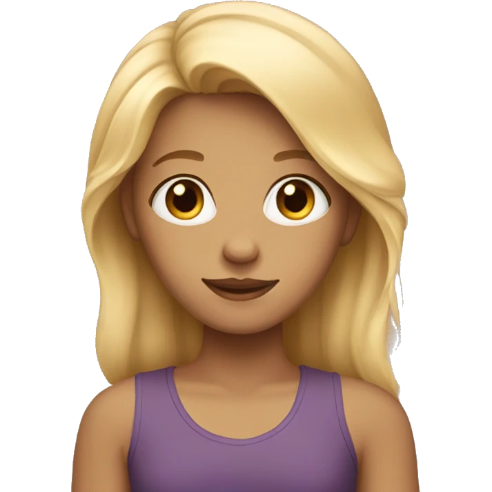 girl with fair hair  emoji