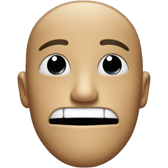 One eye closed mouth straight  emoji