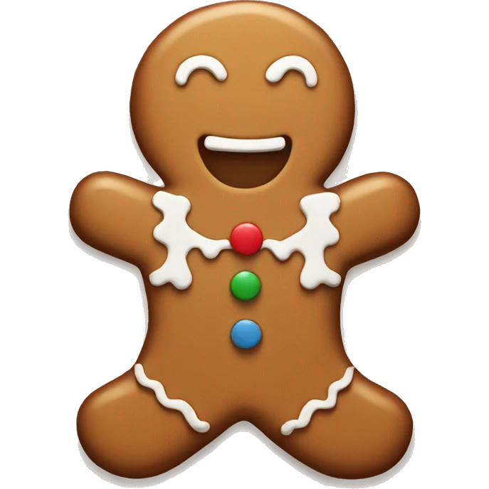 Gingerbread cookie emoji