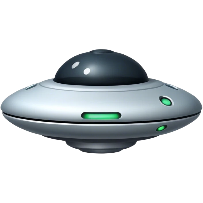 simple and minimal ufo, and looks a bit fat  emoji