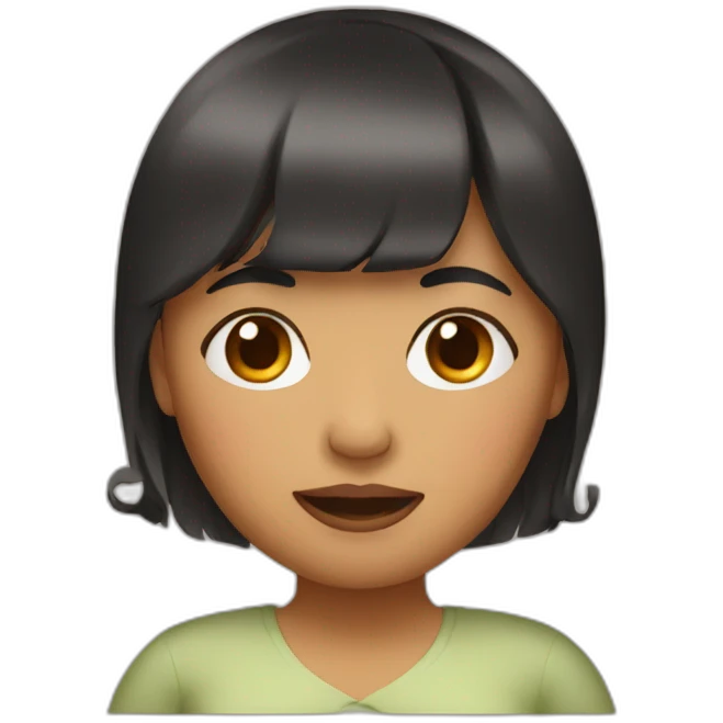 pregnant woman with bang emoji