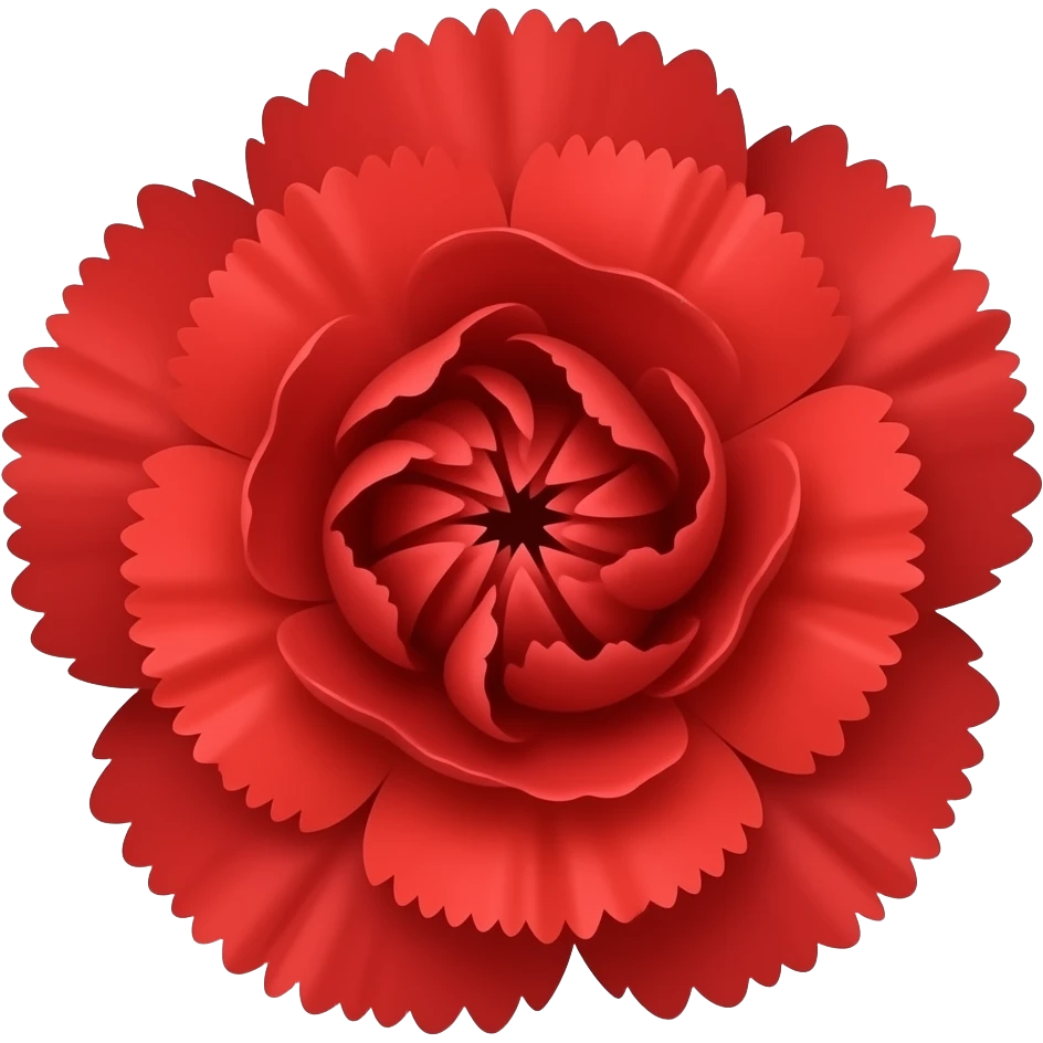 red carnation emoji