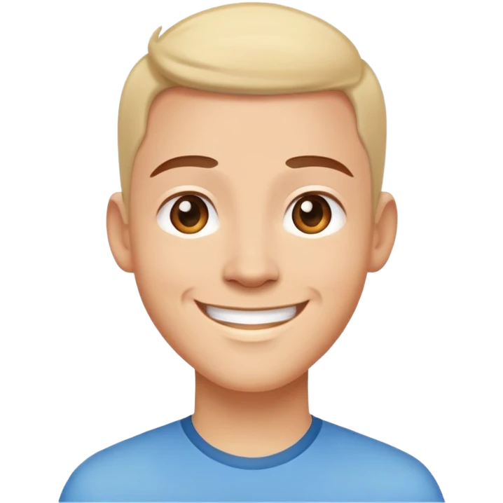friendly person avatar smiling emoji