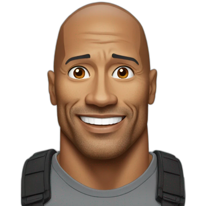 Dwayne Johnson emoji