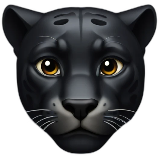 black panther head emoji