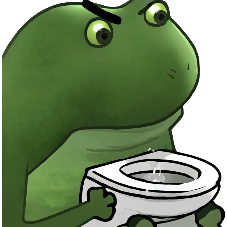 Pooping on a toilet  emoji