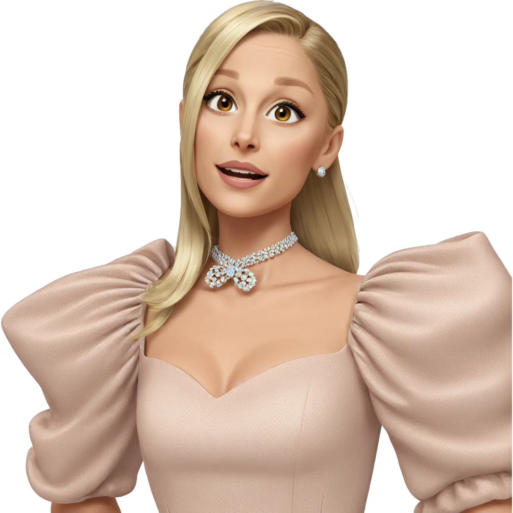 blonde girl in elegant dress emoji